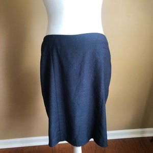 The Limited Women's Blue Zipped Size 8 Pencil Skirt
